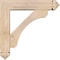 Ekena Millwork Legacy Arts and Crafts Smooth Bracket w/ Offset Brace, Douglas Fir, 5 1/2"W x 22"D x 22"H BKT0604X22X22LEC03SDF - alternate 3
